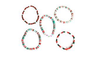 NEW   5pcs Christmas Snowman Element Bracelet Female 5381