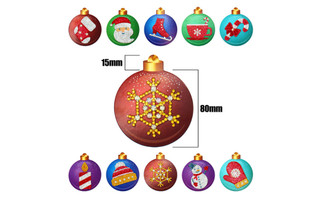 NEW  DIY diamond painting pendant paper label card bright diamond special-shaped diamond ten sets  5419