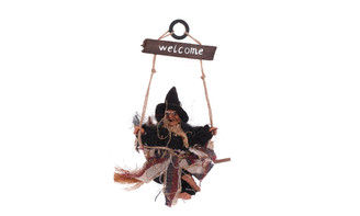 NEW  Halloween witch magic broom pendant bar door hanging witch broom decoration props  5435