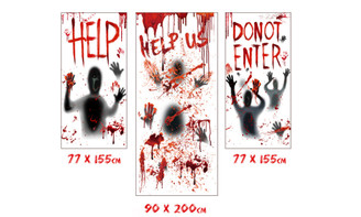 NEW Large Window Glass Sticker Window Sticker Horror Wall Sticker 5445