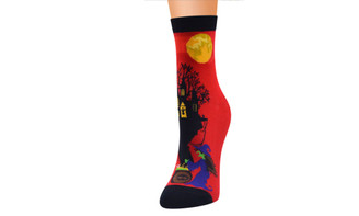 NEW  5pcs Halloween series socks women's middle tube women's socks cotton socks women's cartoon socks 5450