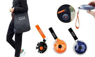 NEW  3pcs  Small disc shopping bag portable rotating multi-function folding bag storage bag supermarket bag 5485
