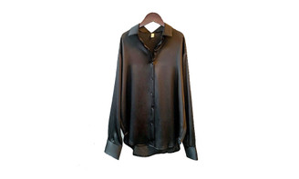 NEW  long sleeve satin shirt women's autumn all match drape retro shirt  5490