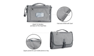 NEW  Portable Waterproof Diaper Changing Pad Multifunctional Stroller Bag   8001