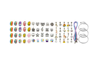 NEW 66pcs kids diy handmade beaded bracelet(three bracelets + necklace)   5565