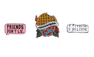 NEW 3pcs Fashion English alphabet brooch badge 5578