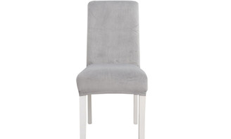 NEW 2pcs Simple super soft high elasticity thickened fox velvet half chair cover chair cover 5590