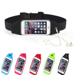 Outdoor Sport Waist Pack, Running Sweatproof Reflective Belt Pouch with Touch Screen Window for iphone 6 6s, Samsung Galaxy S5 S4 Mini