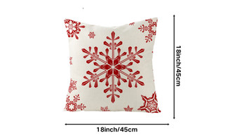 NEW 4pcs Christmas Pillowcase Red Sofa Pillow  Pillow 5691