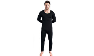 NEW Winter men's fleece thickening warm slim bottoming underwear set 5722