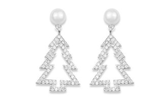 NEW Women's Light Luxury Versatile Christmas Tree Earrings 5783
