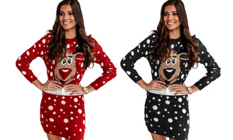 NEW 2022 Reindeer Christmas Dress 5923