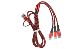 NEW PD fast charging 3-in-1 cable Braided cable for iphone 6-13 pro max huawei xiaomi oppo vivo 5964