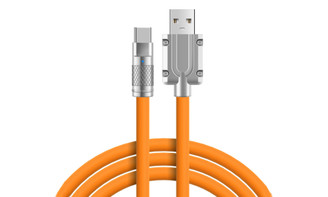 NEW Liquid silicone thickened 6.0mm data cable for Apple Android type-c 5966