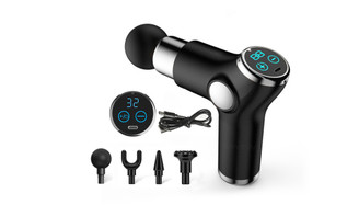 NEW HK515 LCD Mini Fascia Gun Fitness Convenient Vibrating Massage Gun 5967