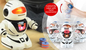 Frisbee Shooting Hand-Movement Controlled Robot