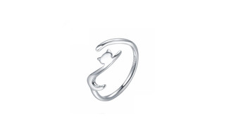 2302 NEW Personalized creative kitten opening ring 6168