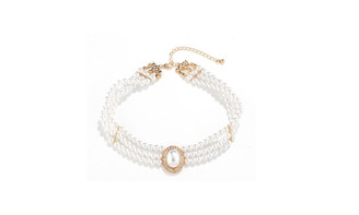 2302 NEW Vintage multi-layer pearl necklace6242