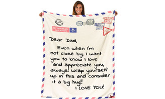 2303  NEW  Dad Gifts, Personalized Flannel Throw Blanket to My Dad from Daughter Son-Gift Bed Blanket  200 * 150cm  6379