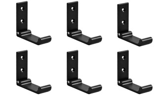 2304 NEW 6PC aluminum alloy folding round head clothes hook wall hanging hook 6657