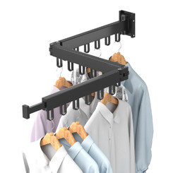 2304NEW-Balcony invisible telescopic drying hanger6548