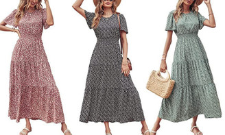 2304  NEW Fragmented slim waist patchwork women's long skirt 6819