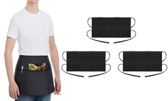 2304 NEW 3PC Three Pocket Short Half Apron  6878