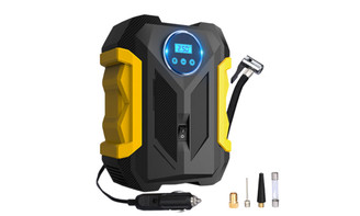 2304  NEW  Car Tyre Pump, Car Tyre Inflator 12v, Electric Car Pump For Tyres w/LED Light, Digital Tyre Inflator for Bikes, Auto Pump/Shut Off, Carrying Case   6735