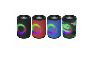 2304 NEW Outdoor portable colorful light fabric Bluetooth small speaker  6897