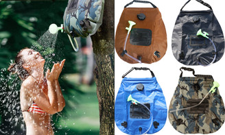 2304 NEW  20L Outdoor Camping Shower Bag Convenient Foldable Water Storage Bag 7009
