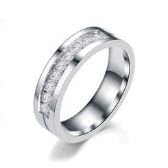 2304NEW-Stainless steel diamond ring6911