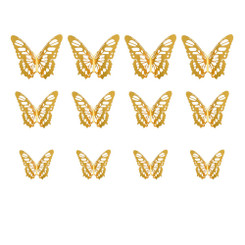 2304NEW-36pcs 3D hollowed out butterflies6912