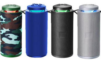 2305 NEW Wireless fabric Bluetooth speaker, dual speaker, LED light, card insertion sound system 7025