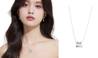 2305 NEW Sweet Cool Starlight Heart Necklace 7059  LA 