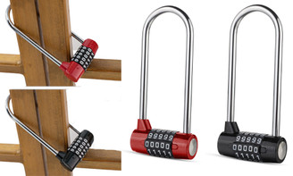 2305 NEW Large extended U-shaped lock, password lock, padlock head 7145