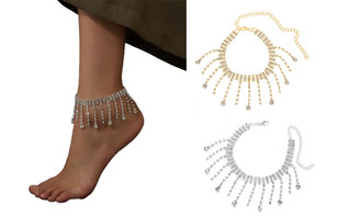 2305 NEW Summer Beach Rhinestone Tassel Feet Chain 7165LA