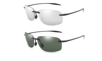  2306 NEW Ultra light frameless  sunglasses men's polarized sunglasses 7359 
