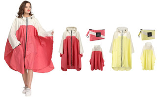 2306 NEW Waterproof lightweight color matching cloak raincoat 7435