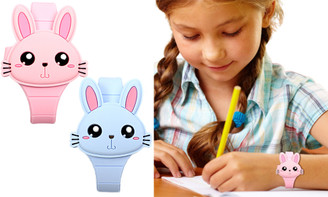 2306 NEW Children's silicone cartoon flip rabbit LED watch 7437LA