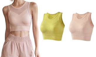 2306 NEW Sports Tank Top Women's Summer Thin Tight Strap Chest Cushion 7448LA