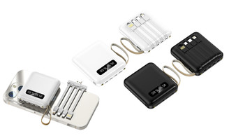 2307 NEW Compact and portable with built-in cable power bank 10000 mA 7594