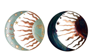 2308 NEW Metal wall art decoration of the sun, moon, stars 7820LA