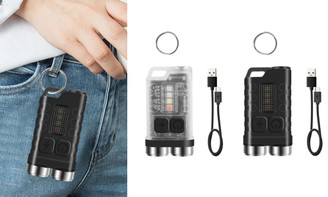 2308 NEW V3 Keychain Strong Light USB Mini Flashlight 7833