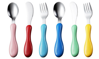 2308 NEW 6PC Children's 304 Stainless Steel Knife, Fork, Spoon and Tableware Set 7862LA