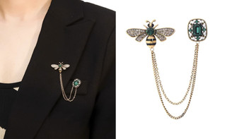 2309 NEW  Bee tassel brooch women's suit sweater pin accessories 8121la