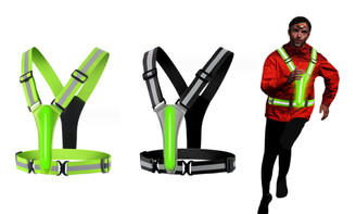 2309 NEW USB safety reflective vest LED night running and cycling reflective vest reflective vest 8125La