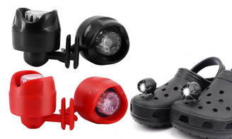 2309 NEW 1 pair of cave shoe lights hiking camping warning shoe lights 8188