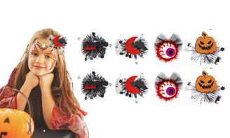 2309 NEW 8PC Halloween hairpin headwear, party decoration, mesh edge decorations 8205 la