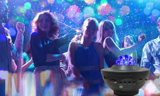2310  NEW Fantastic Aurora Borealis Projection Starry Sky Water Pattern Light Laser Light Full Sky Star Bluetooth Music Atmosphere Small Night Light  7638