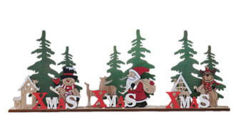 2311 NEW Christmas decorations DIY wooden colored small ornaments Children's Christmas small gifts Table decorations 8279la